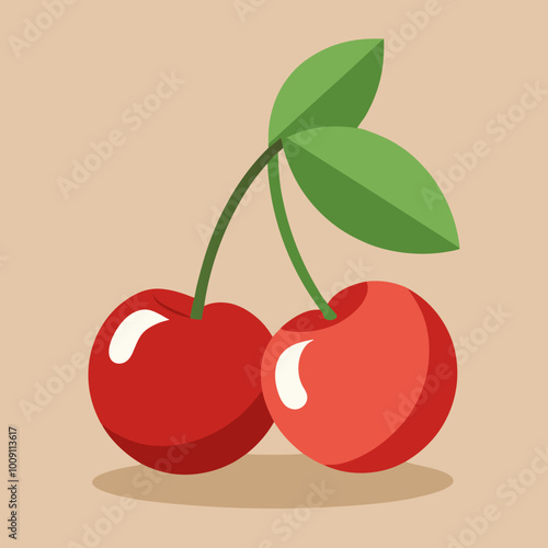 illustration of cherry