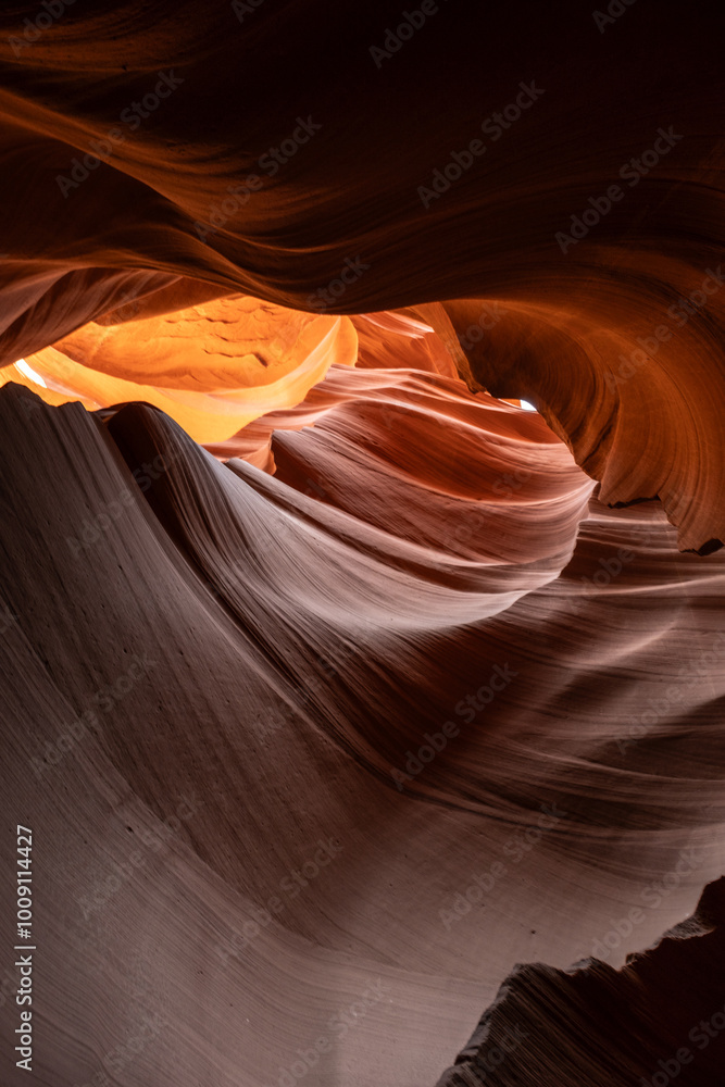 Flowing rock formation. Natural Beauty of the Lower Antelope Canyon in Page, Arizona Flowing rock formation. Natural Beauty of the Lower Antelope Canyon in Page, Arizona