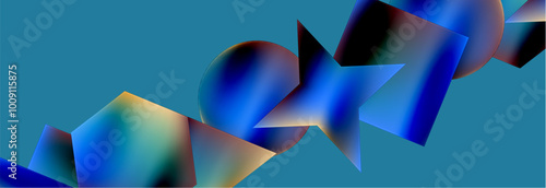 Fluid color geometric shapes abstract background. Vector Illustration For Wallpaper, Banner, Background, Card, Book Illustration, landing page