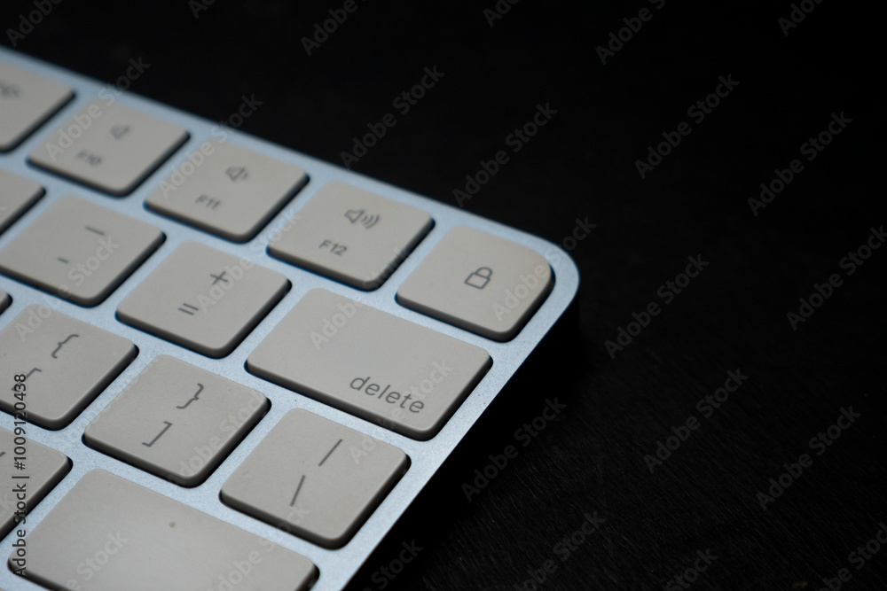 closeup shot of computer keyboard. Modern model of keyboard. closeup shot of computer keyboard. Modern model of keyboard.