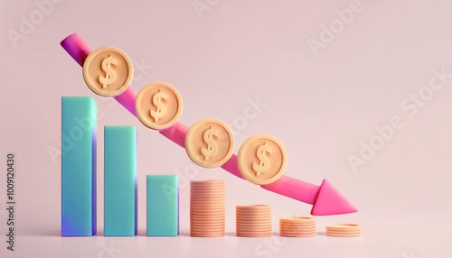 A colorful graph showing a ...