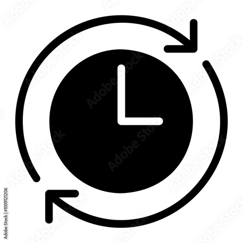 efficiency glyph icon
