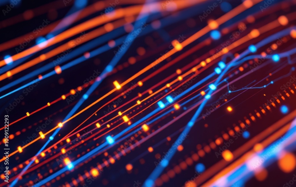 Fototapeta premium Abstract Network Visualization