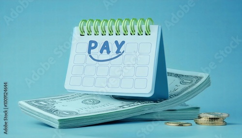 A calendar marked "PAY" res...