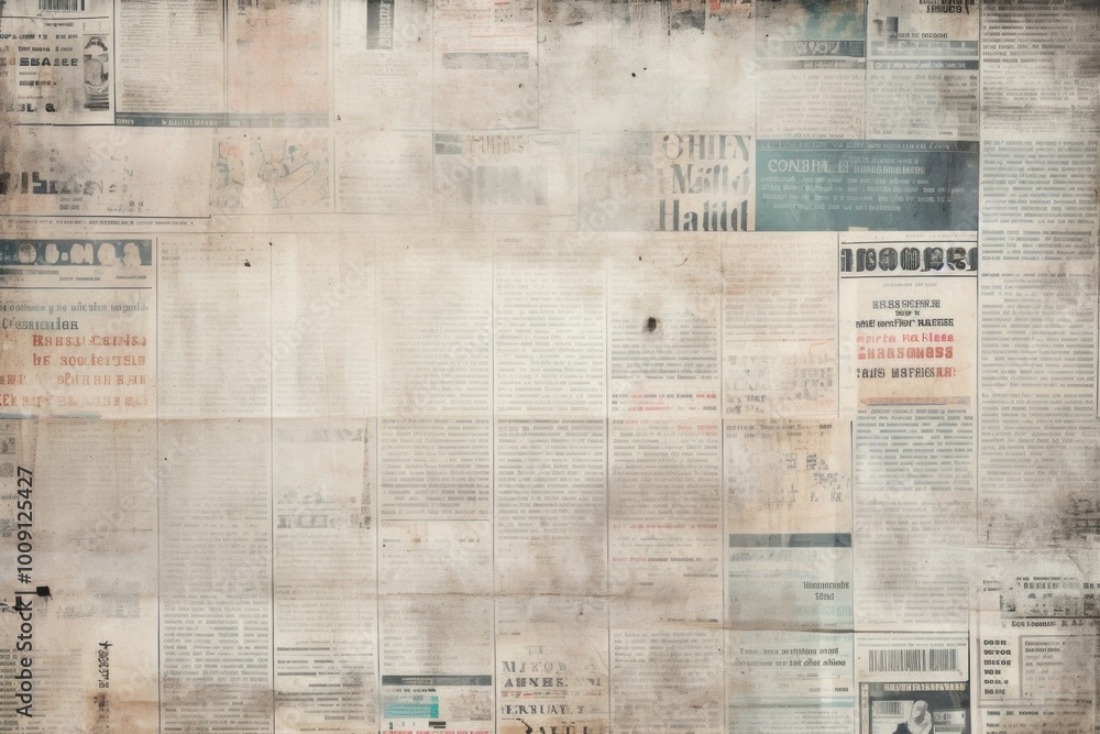 Fototapeta premium Business newspaper backgrounds text.