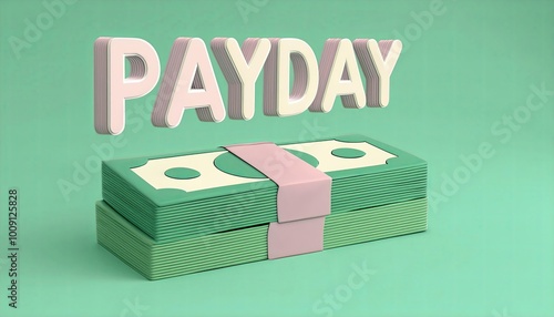 A stack of cash with the wo...