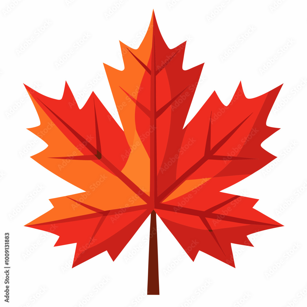 Naklejka premium leaf autumn vector illustration