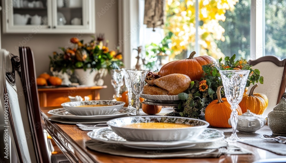 Cozy Thanksgiving Table Setting with Autumn Decor Cozy Thanksgiving Table Setting with Autumn Decor