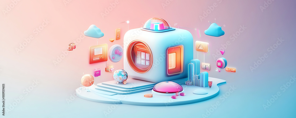 Tiny futuristic house with bold modern design, smart home technology, and energyefficient systems Tiny futuristic house with bold modern design, smart home technology, and energyefficient systems