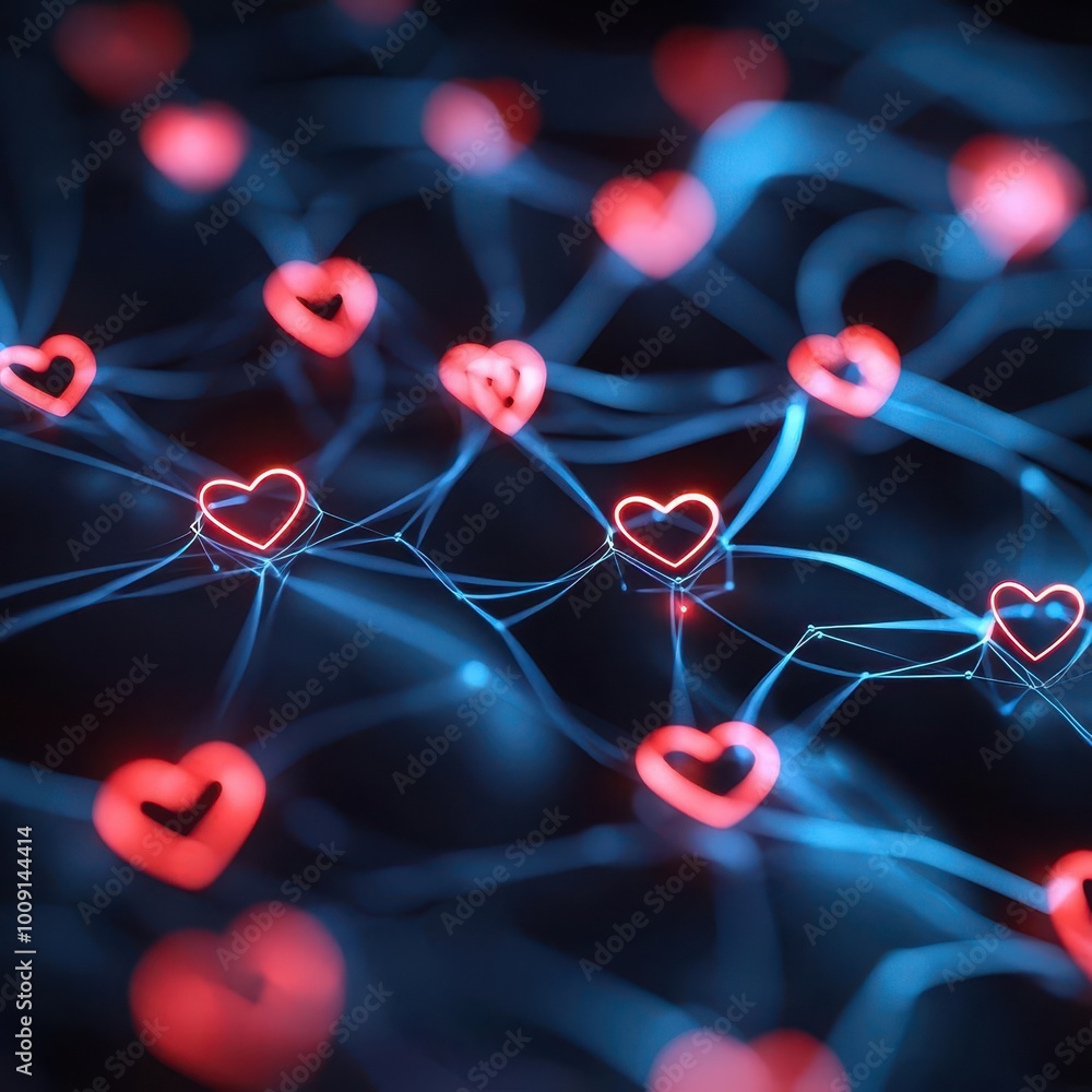 Complex network of healthcare providers illustrated with glowing lines and medical icons, efficient care system infrastructure, Complex network of healthcare providers illustrated with glowing lines and medical icons, efficient care system infrastructure,