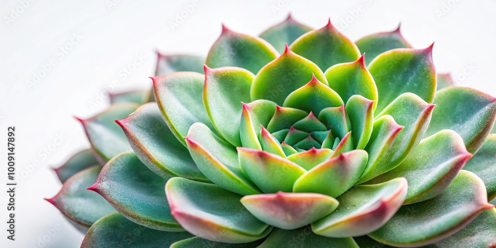 Echeveria succulent on white background Extreme Close-Up Echeveria succulent on white background Extreme Close-Up