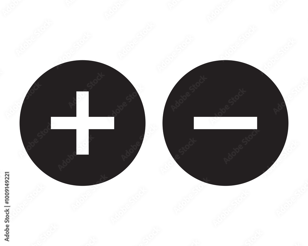 Plus and minus icon Plus and minus icon