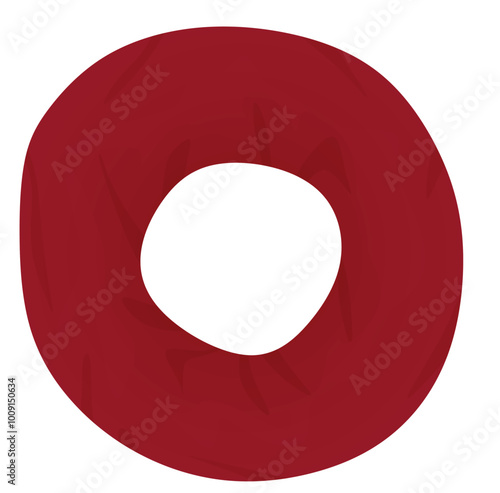 Red neck  scarf. vector illustration