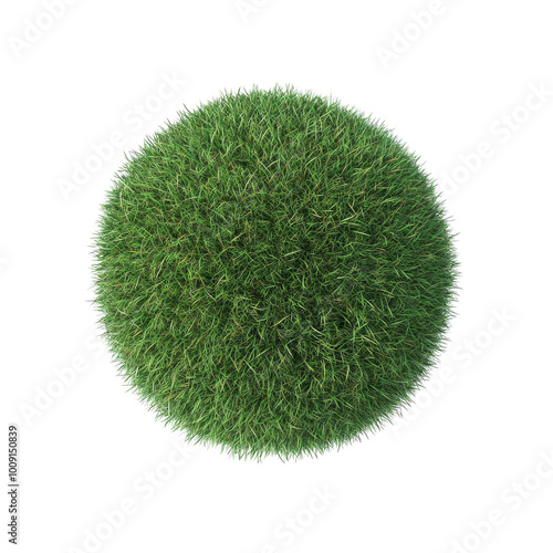 PNG Of Green Graas Orb Isolated On Transparent Background