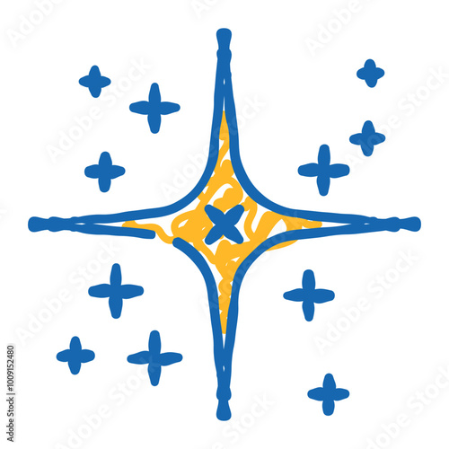 star tattoo art vintage doodle icon sketch vector. star tattoo art vintage sign. isolated symbol illustration