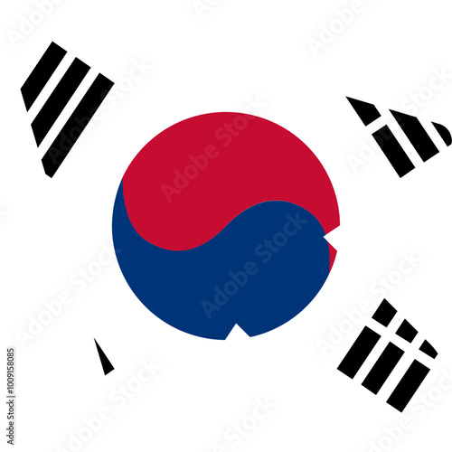 South Korea Flag On Curser