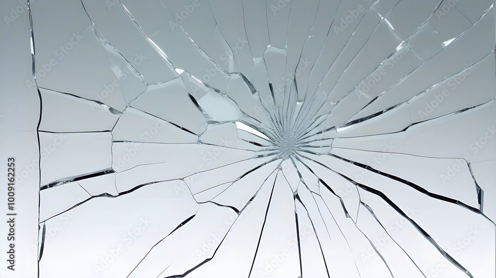 Fototapeta premium cracked glass