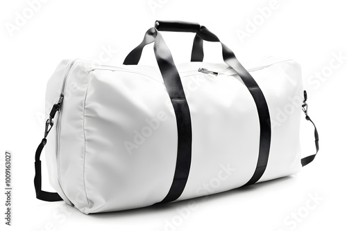 White Gym bag mock up isolated on white background