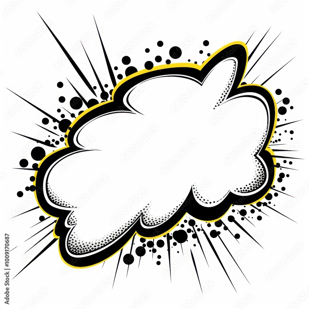 Comic book speech bubbles white line art. Comic book speech bubbles white line art.