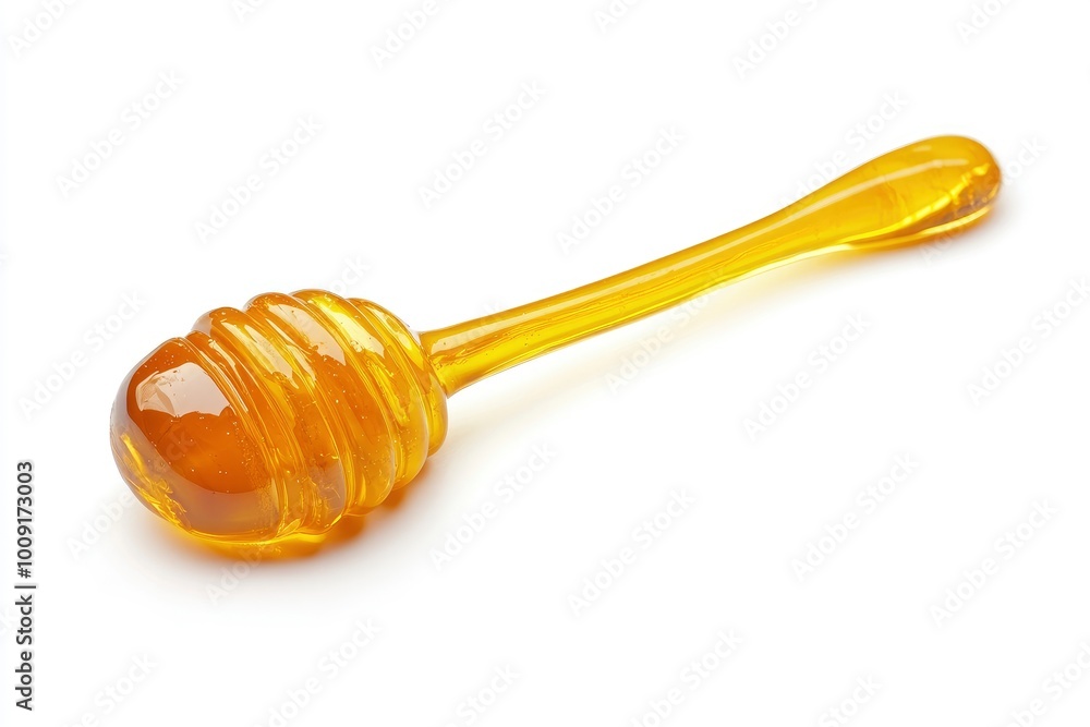 Sweet honey isolated on white background - generative ai Sweet honey isolated on white background - generative ai