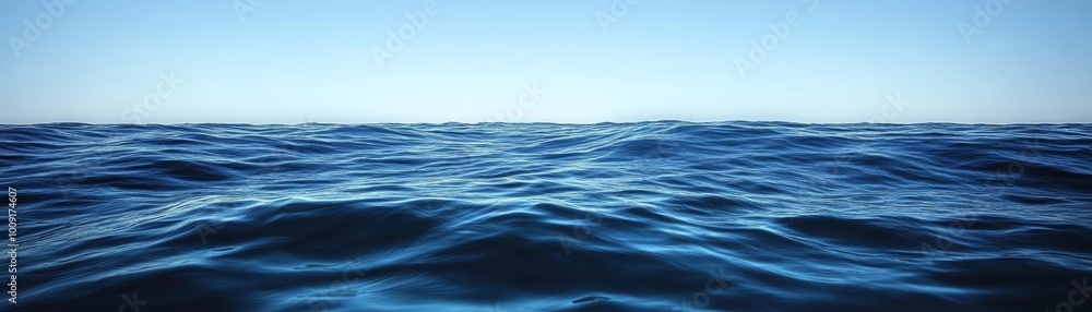 Fototapeta premium Ocean Waves Blue Water Surface Texture Background