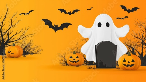 Halloween Party Invitation Card photo