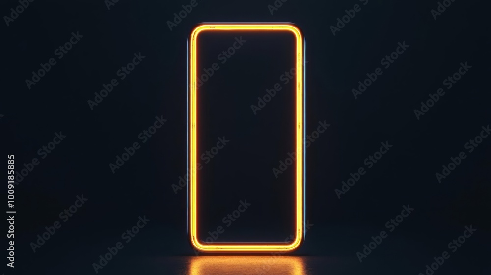 Smartphone frame, dark background Smartphone frame, dark background