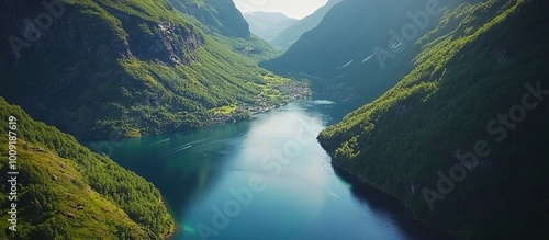 Serene Fjord Landscape in Norway