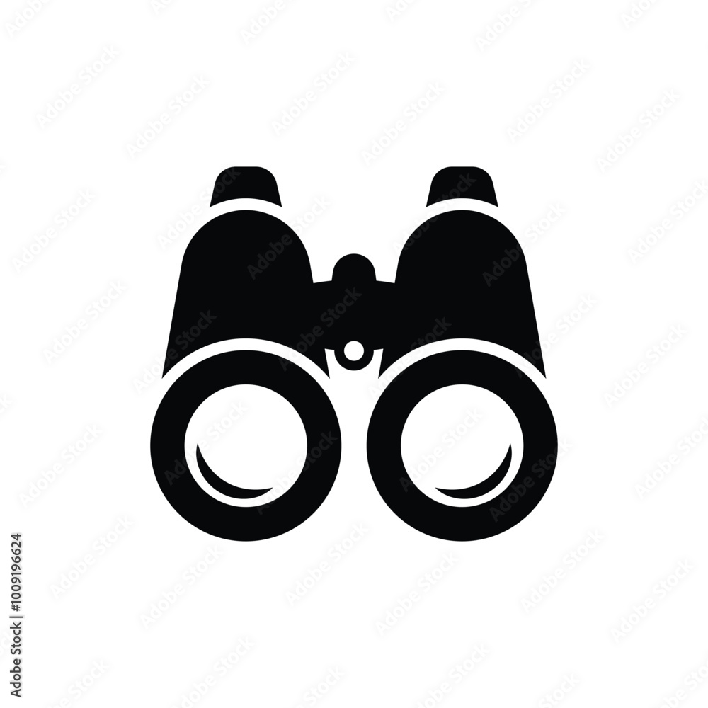 Binoculars flat vector icon and symbol design. Binoculars clip art design Binoculars flat vector icon and symbol design. Binoculars clip art design