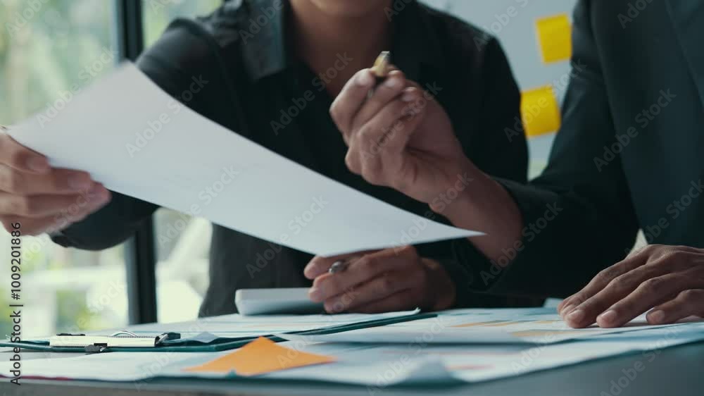 custom made wallpaper toronto digitalTwo businessmen in black shirts engage in a contract discussion, analyzing documents and collaborating in an office setting