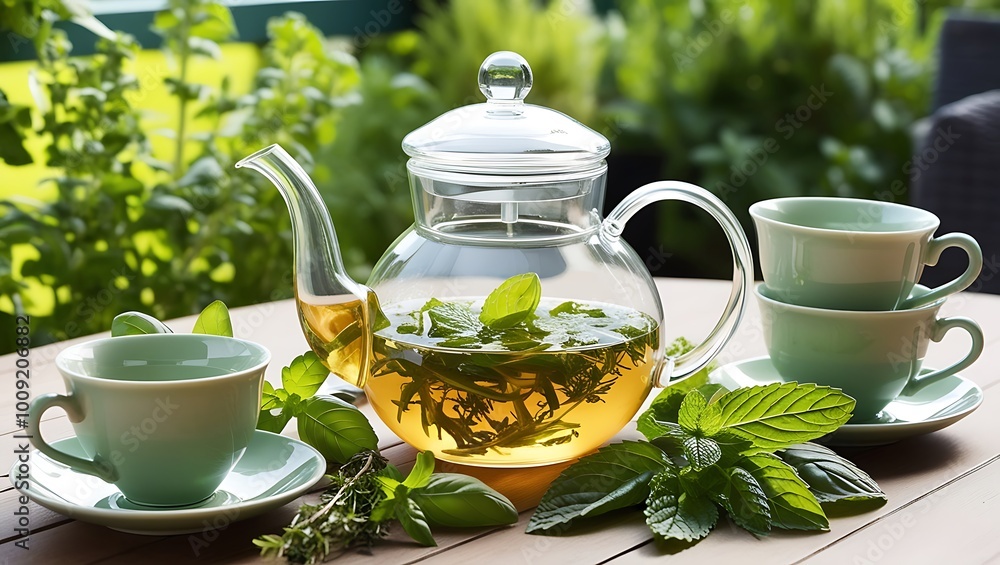 cup of tea and teapot cup of tea and teapot