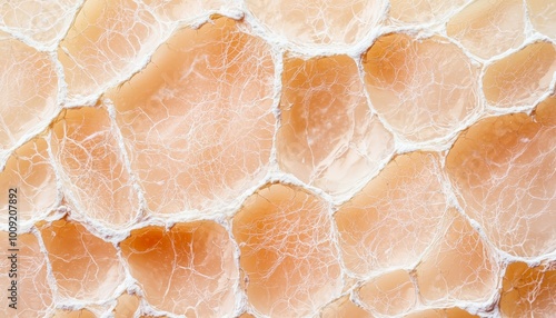 A close-up of the skins surface structure, showing the stratum corneum's dead cells flaking off, with newer cells rising from the stratum basale below.