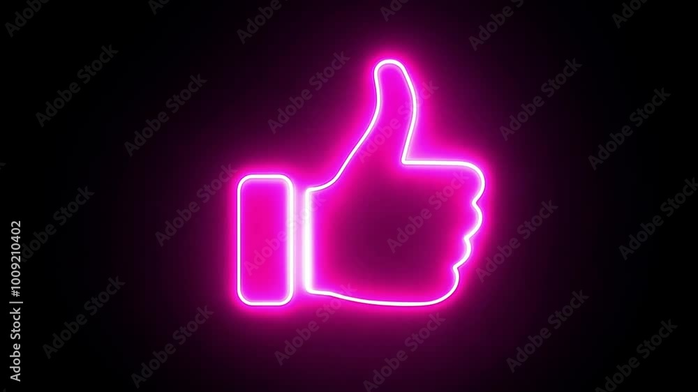 A glowing pink A glowing pink