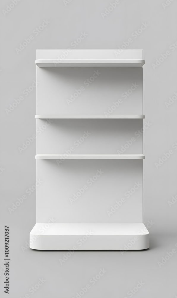 3d White Empty Product Display For Supermarket With Shelves mock up Isolated on white background. Retail shelf, ,display mockup. 3d White Empty Product Display For Supermarket With Shelves mock up Isolated on white background. Retail shelf, ,display mockup.