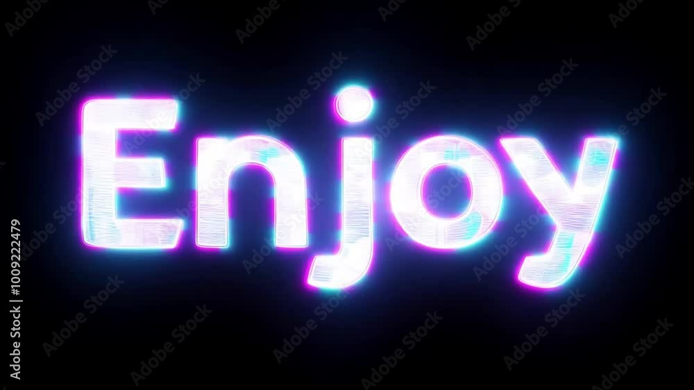 A glowing neon purple A glowing neon purple