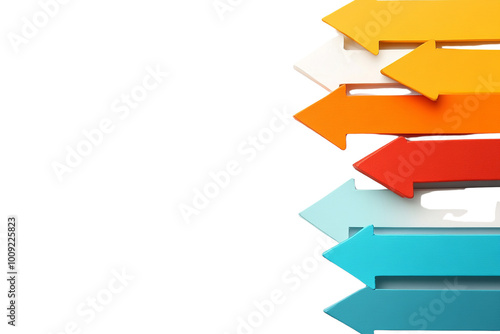 Abstract arrows ,Isolated on transparent background