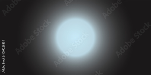 Black gradient background, green light gray to dark grey ghost or moon light with smoke and fog for halloween or science

