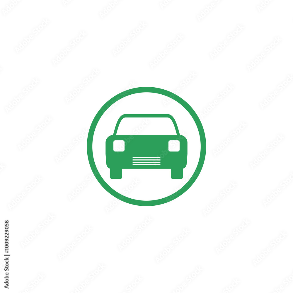 Car circle icon isolated on transparent background Car circle icon isolated on transparent background