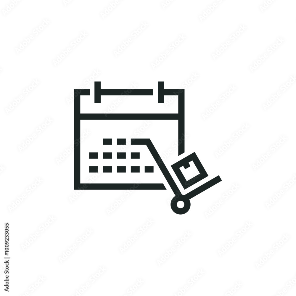 Shopping plan icon isolated on white background Shopping plan icon isolated on white background