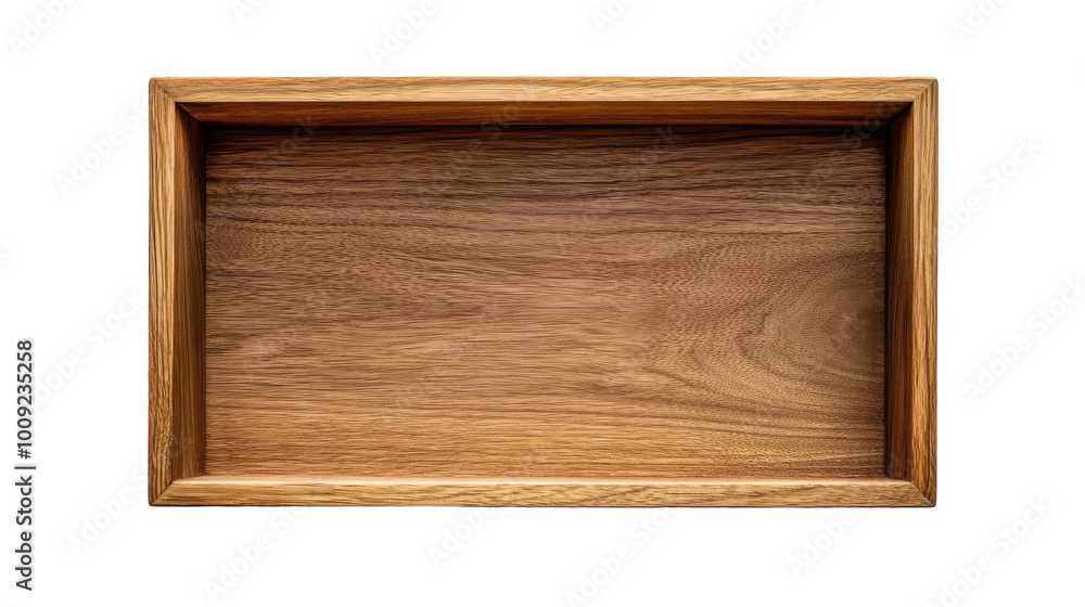 Elegant wooden tray on a minimalist background highlighting craftsmanship and design, on the transparent background. PNG Format Elegant wooden tray on a minimalist background highlighting craftsmanship and design, on the transparent background. PNG Format