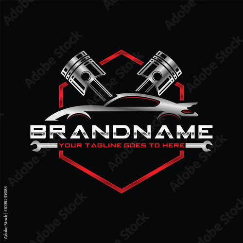 Auto repair car service logo, badge, emblem, template. Perfect logo for the automotive and repair industry.