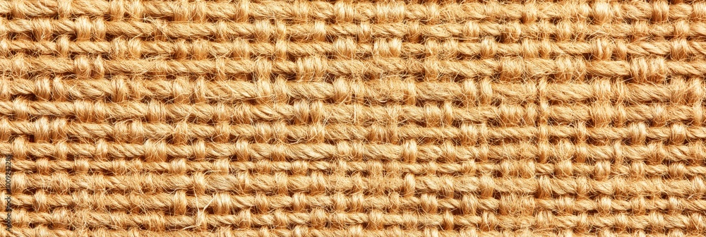 Coarse burlap texture close-up for spring-themed craft and design projects Coarse burlap texture close-up for spring-themed craft and design projects