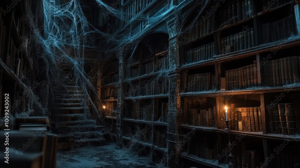 Enchanted Shadows: A Mystical Library in the Heart of Darkness Enchanted Shadows: A Mystical Library in the Heart of Darkness