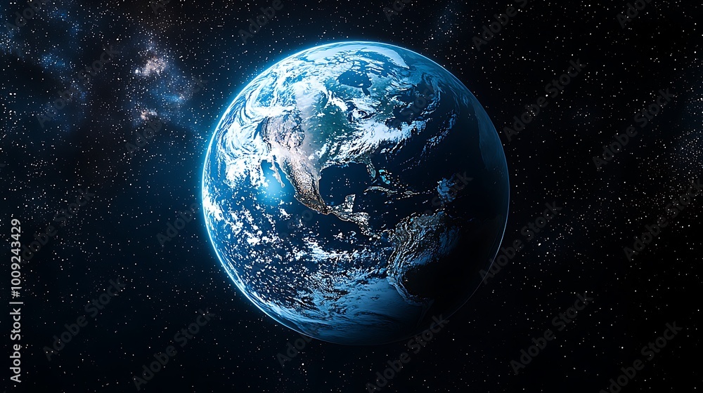 Earth Planet Space Background Blue Globe Stars Galaxy World Space Exploration Earth Planet Space Background Blue Globe Stars Galaxy World Space Exploration