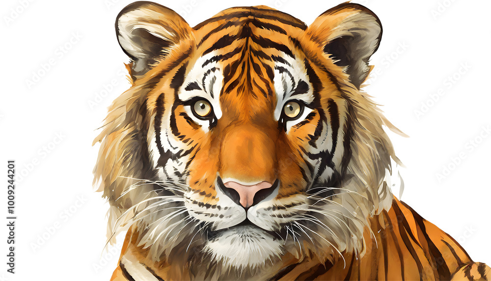 Fototapeta premium Tiger Tiger Png Lion. Generative AI.