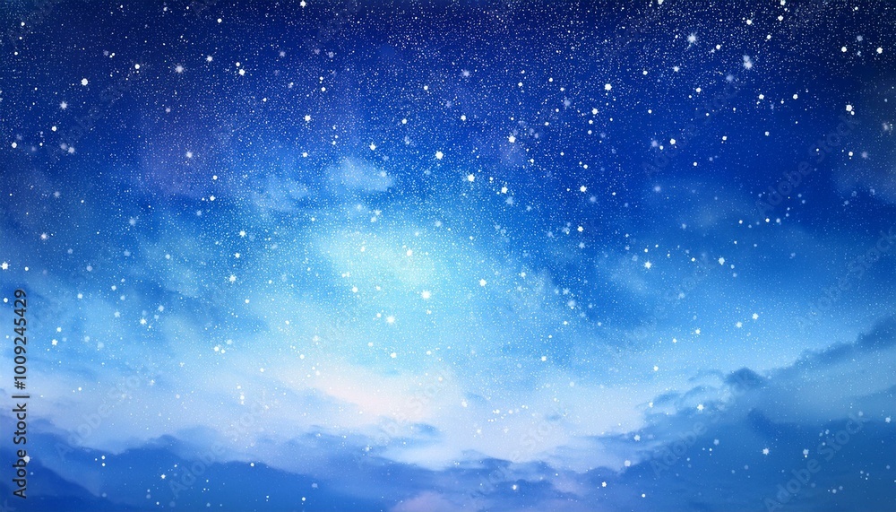 夜空に広がる幻想的な星空の風景3 夜空に広がる幻想的な星空の風景3