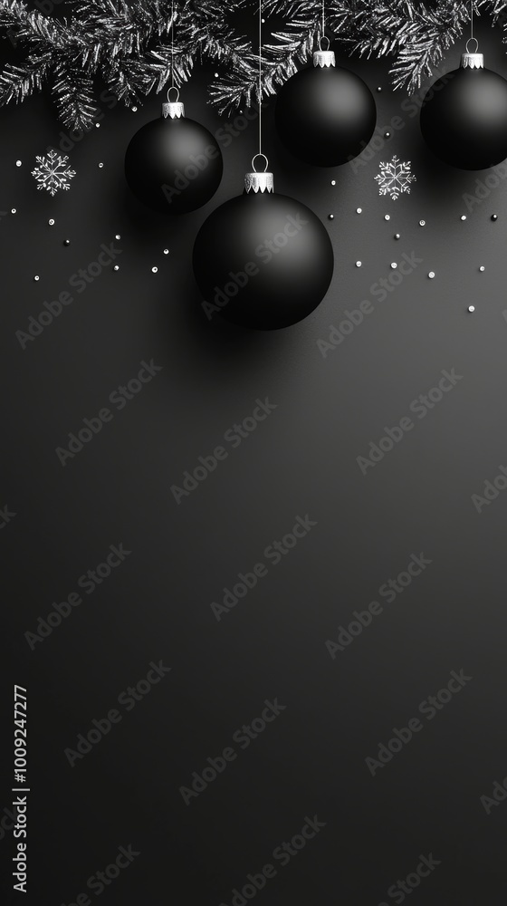 Elegant minimal Christmas New Year poster and banner Elegant minimal Christmas New Year poster and banner