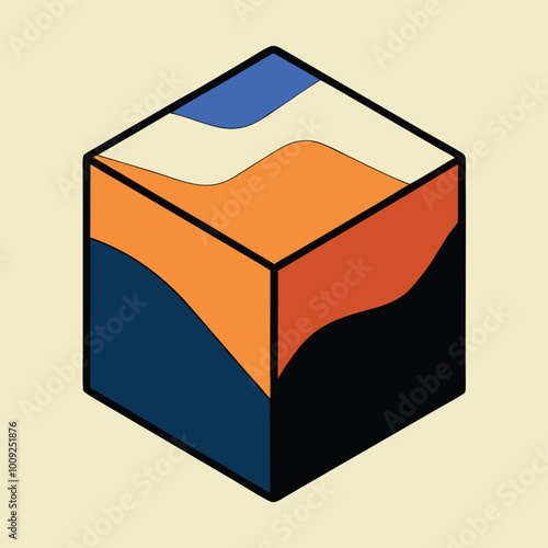 abstract background with cubes