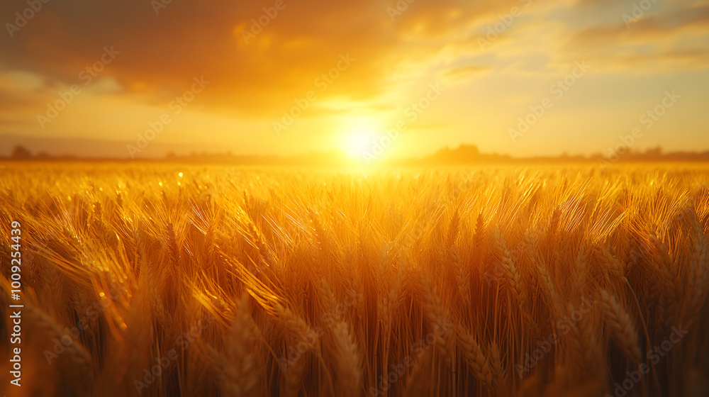 A stunning golden wheat field bathed in sunlight, with bright rays shining through the wheat stalks, creating a warm and inviting scene that captures the beauty of nature during harvest season. The go A stunning golden wheat field bathed in sunlight, with bright rays shining through the wheat stalks, creating a warm and inviting scene that captures the beauty of nature during harvest season. The go
