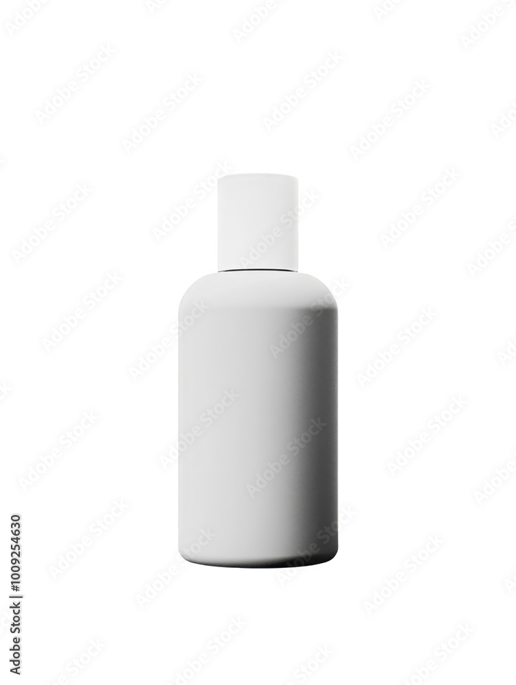 White cosmetic container isolated on transparent background White cosmetic container isolated on transparent background